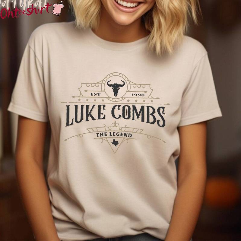 Luke Combs Bullhead Tour 2023 Tee Tops , New Rare Luke Combs World Tour Shirt Tank Top