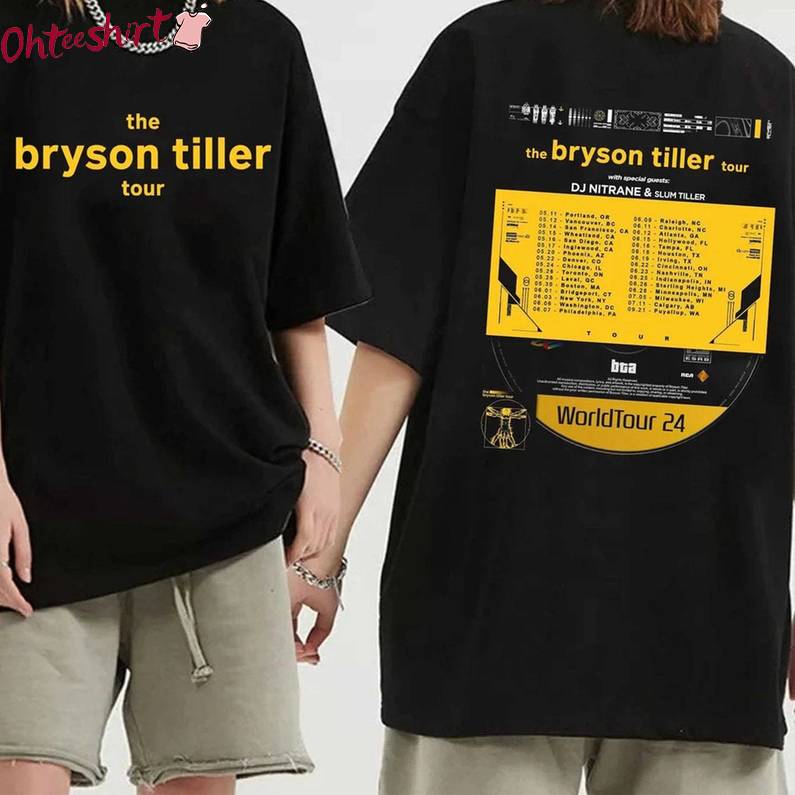 The Bryson Tiller 2024 Concert Sweater, Groovy Bryson Tiller Shirt Sweatshirt