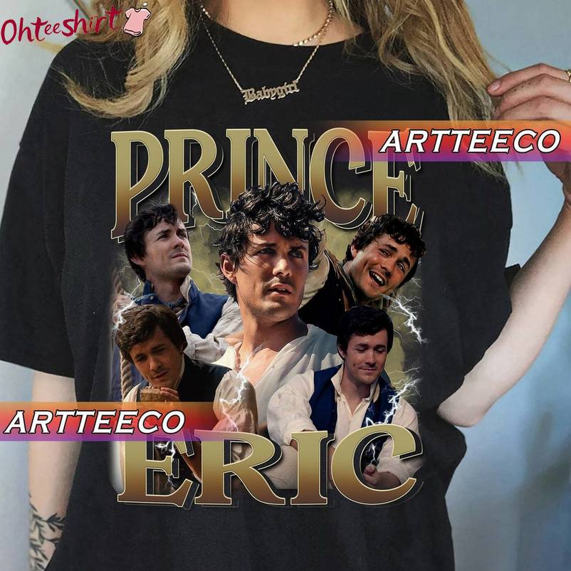 Vintage Prince Eric Shirt, Prince Eric The Little Mermaid T Shirt Long Sleeve