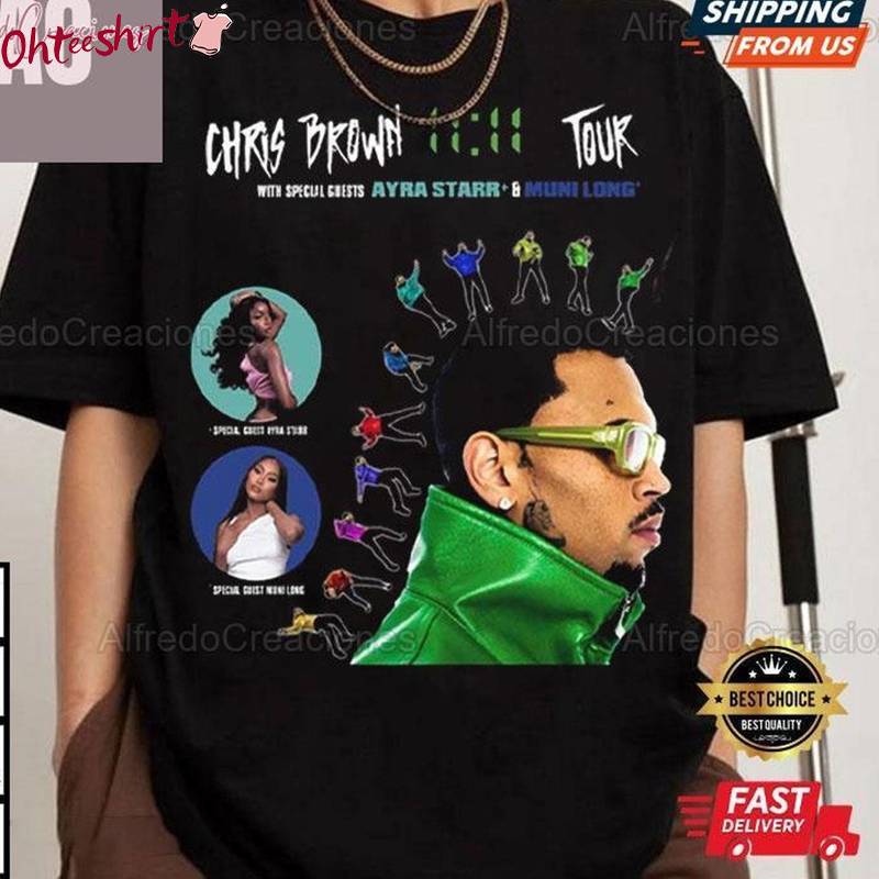 Chris Brown Tour 2024 Sweatshirt , Creative Chris Brown Breezy Shirt Tee Tops