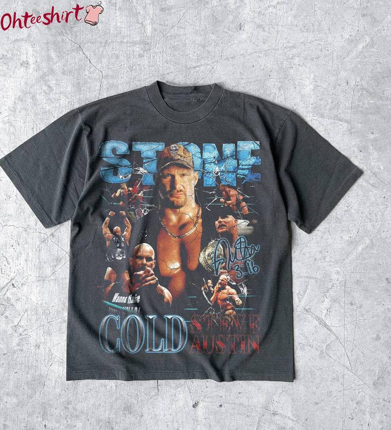 Stone Cold Steve Austin Cool Design Shirt, Neutral Wrestling Long Sleeve Tee Tops