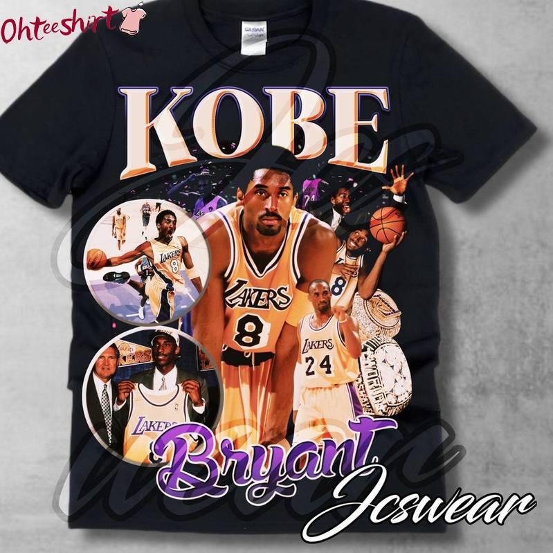 Funny Kobe Bryant Shirt, Cool Design Crewneck Tee Tops Gift For Basketball Lover