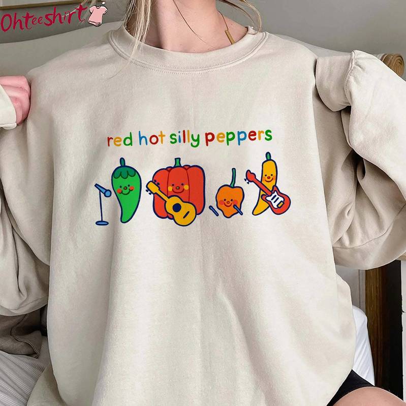 Cute Chilli Music Band Unisex Hoodie, Groovy Red Hot Silly Peppers Shirt Tank Top