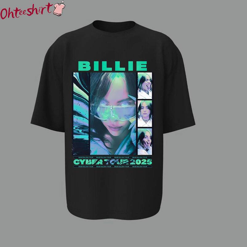 Trendy Cyber Tour 2025 Sweatshirt , Comfort Billie Eilish Shirt Long Sleeve