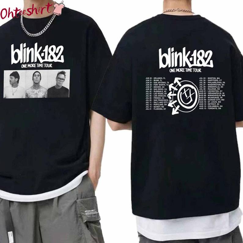Funny Blink 182 Shirt, Blink 182 2024 Concert Unisex Hoodie Short Sleeve