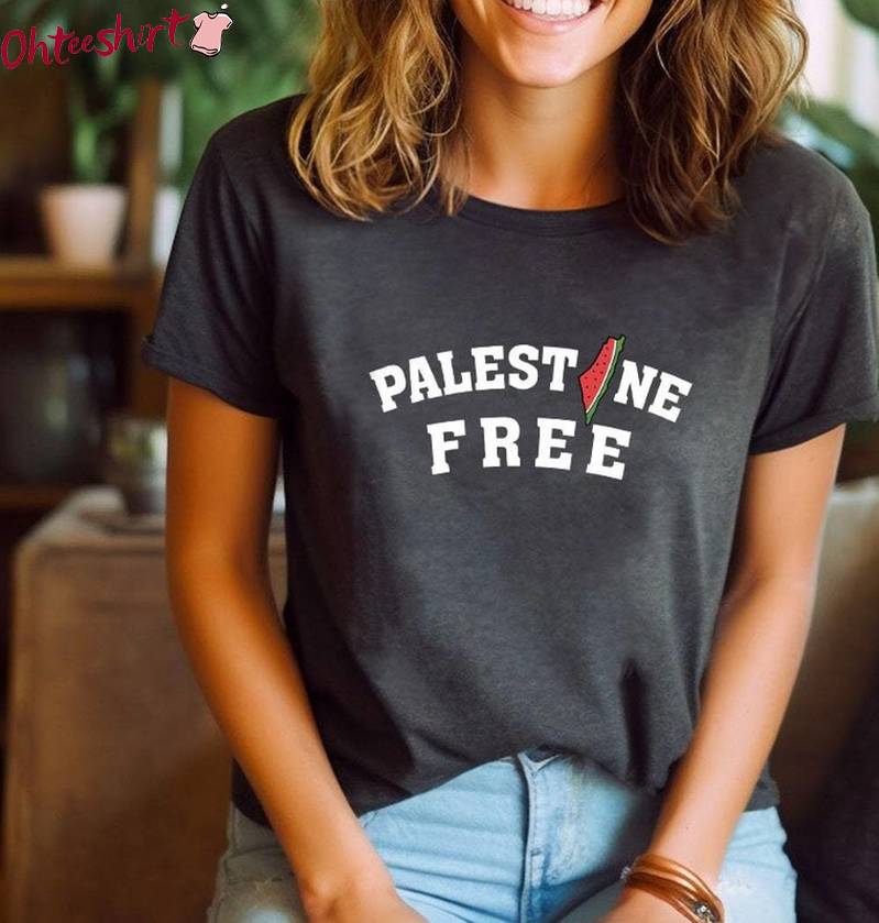 Trendy Free Gaza Unisex Hoodie, Limited Free Palestine Shirt Crewneck