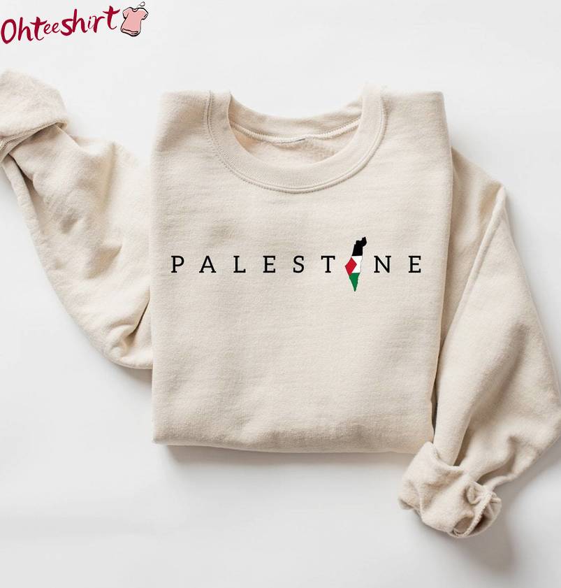 Free Palestine Inspirational Shirt, Stand With Palestine Short Sleeve Long Sleeve
