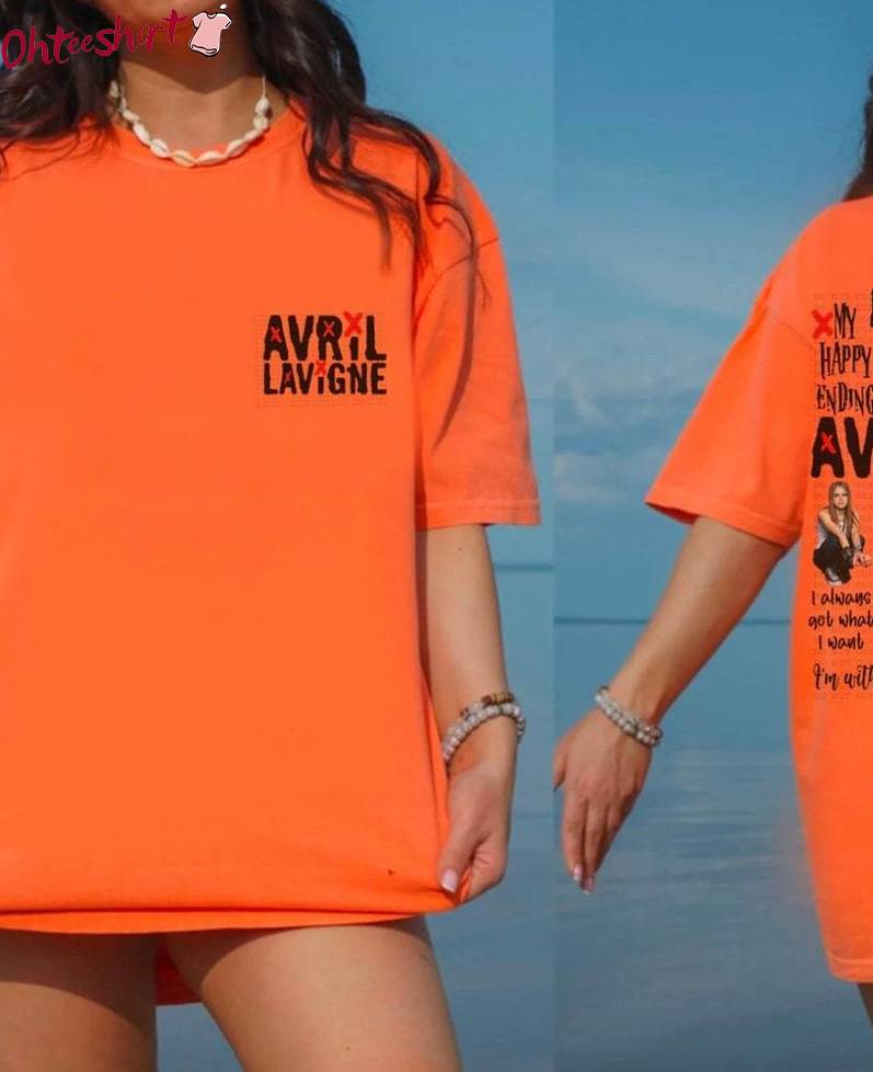 Avril Lavigne Song Title Sweatshirt , Avril Lavigne Inspirational Shirt Crewneck