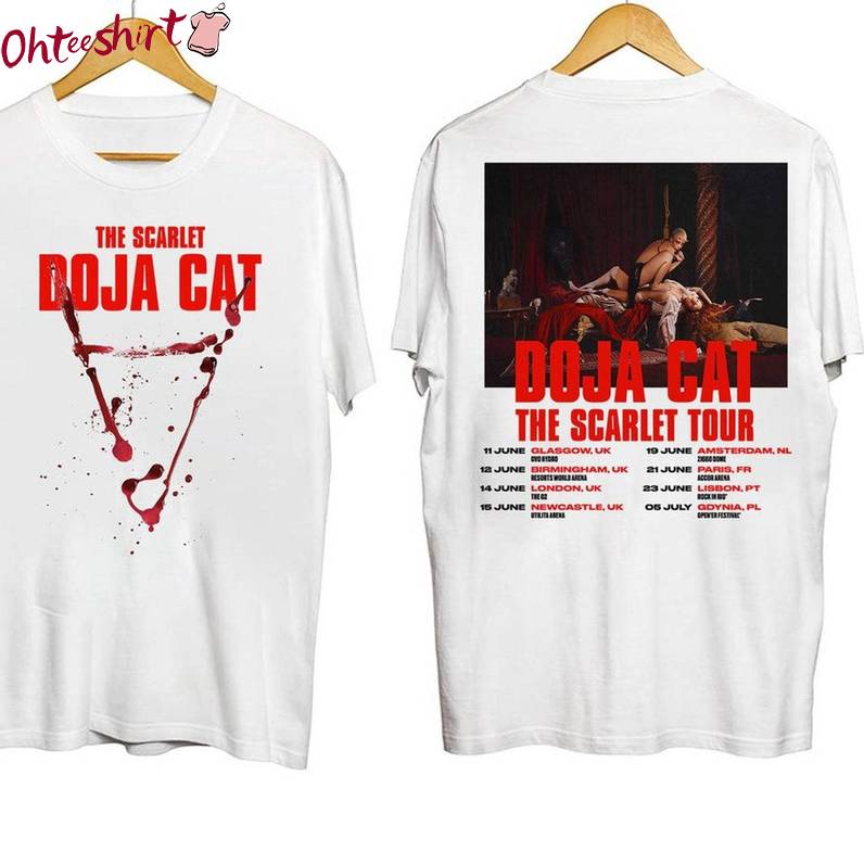 Must Have Doja Cat Shirt, Creative Doja Cat The Scarlet Tour 2024 Crewneck Tee Tops