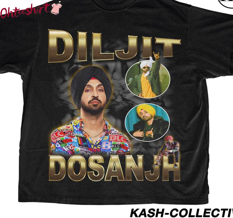 Comfort Diljit Dosanjh Shirt, Punjabi Movies Unisex Hoodie Short Sleeve