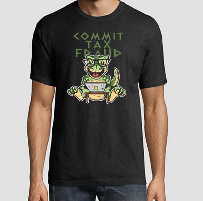 Dinosaurs Commit Tax Fraud With Glasses Shirt