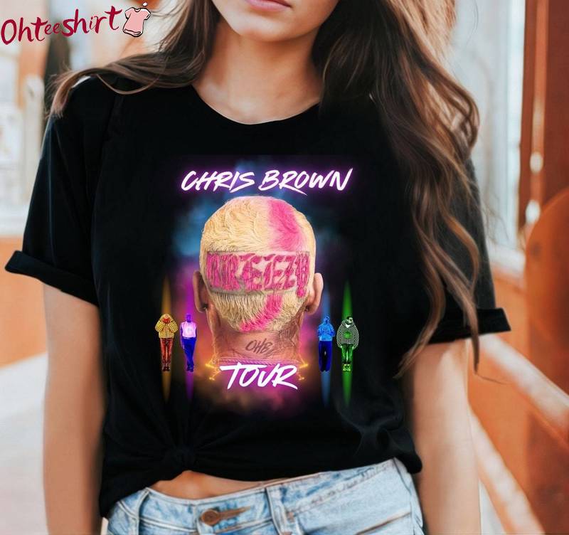 Chris Brown Breezy Inspirational Shirt, Chris Brown 11 11 Tour Short Sleeve Crewneck