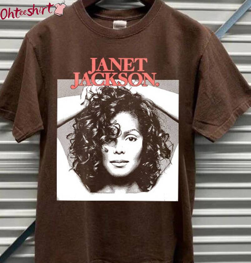 Music Rock Unisex Hoodie, Retro Janet Jackson Tour Shirt Long Sleeve