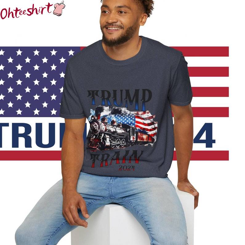 Trump Train New Rare Shirt, Cute Unisex Hoodie Short Sleeve For Men Women