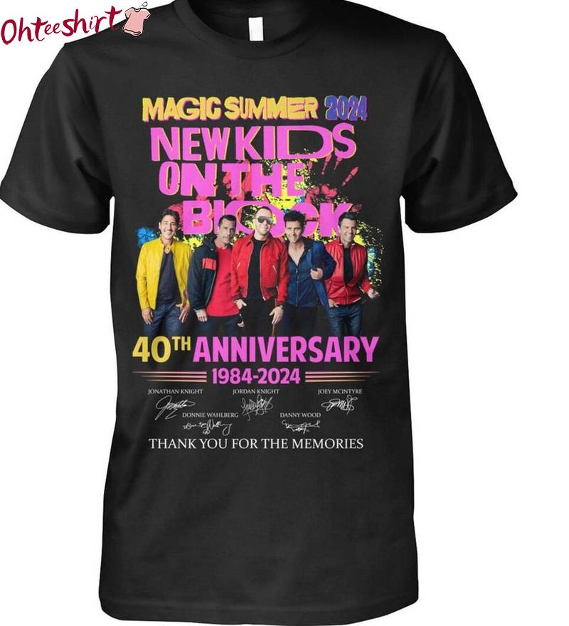 Ndash 2024 Thank You For The Memories Sweatshirt , Retro New Kids On The Block Shirt Tank Top
