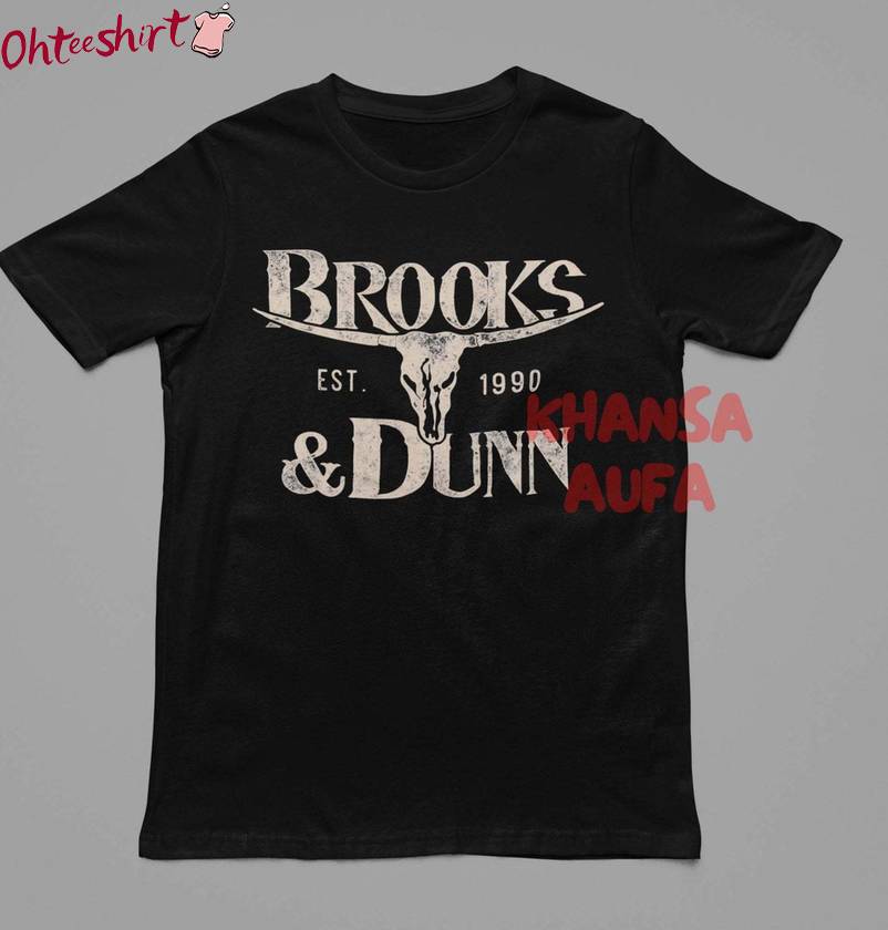 Cool Design Brooks And Dunn Shirt, Limited Western Music Unisex Hoodie Short Sleeve