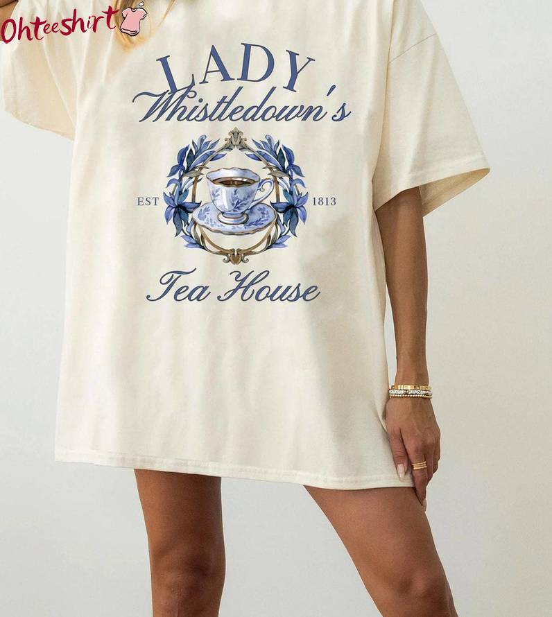 Modern Regency Spill The Tea Unisex Hoodie, Vintage Lady Whistledown Shirt Long Sleeve