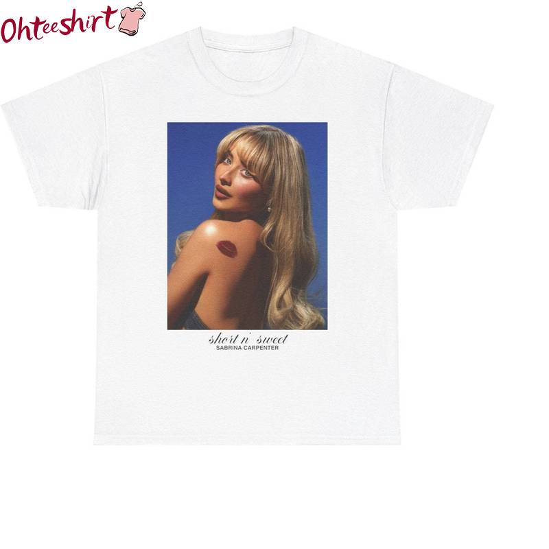 Sabrina Carpenter Inspired Shirt, Trendy Sweet Album Crewneck Long Sleeve
