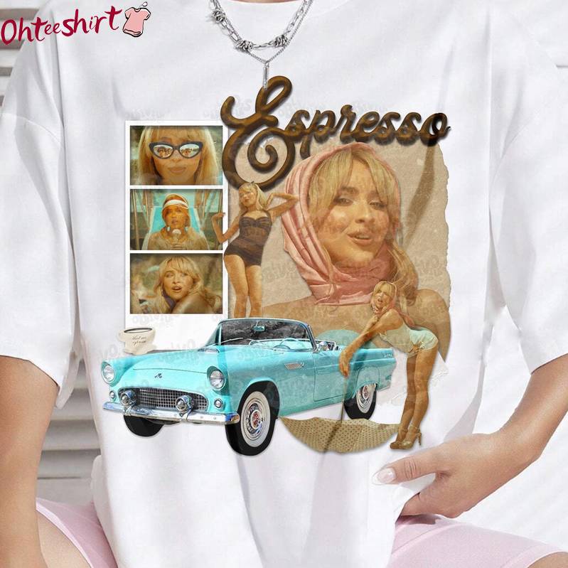Funny Espresso Unisex Hoodie, New Rare Sabrina Carpenter Shirt Long Sleeve