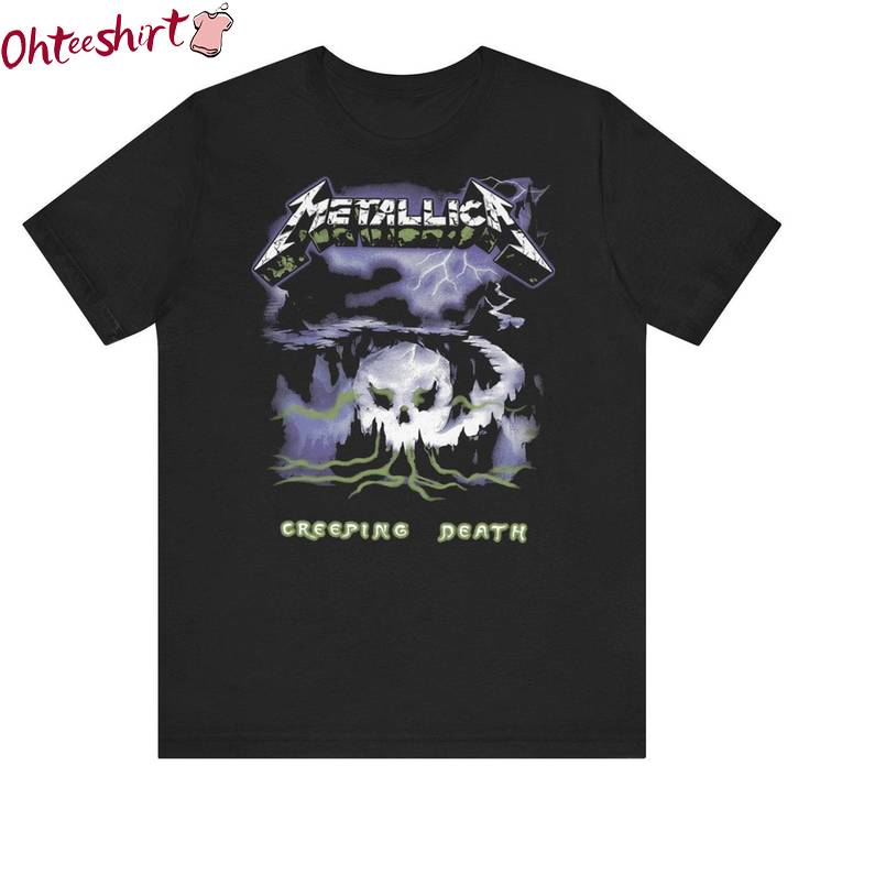 Cool Design Metallica 72 Seasons Shirt, Trendy Ride The Lightning Band Crewneck Long Sleeve