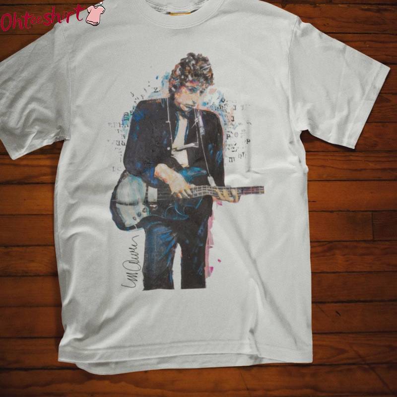 New Rare Bob Dylan Shirt, Legend Singer Merchandise Inspirational Crewneck Tee Tops