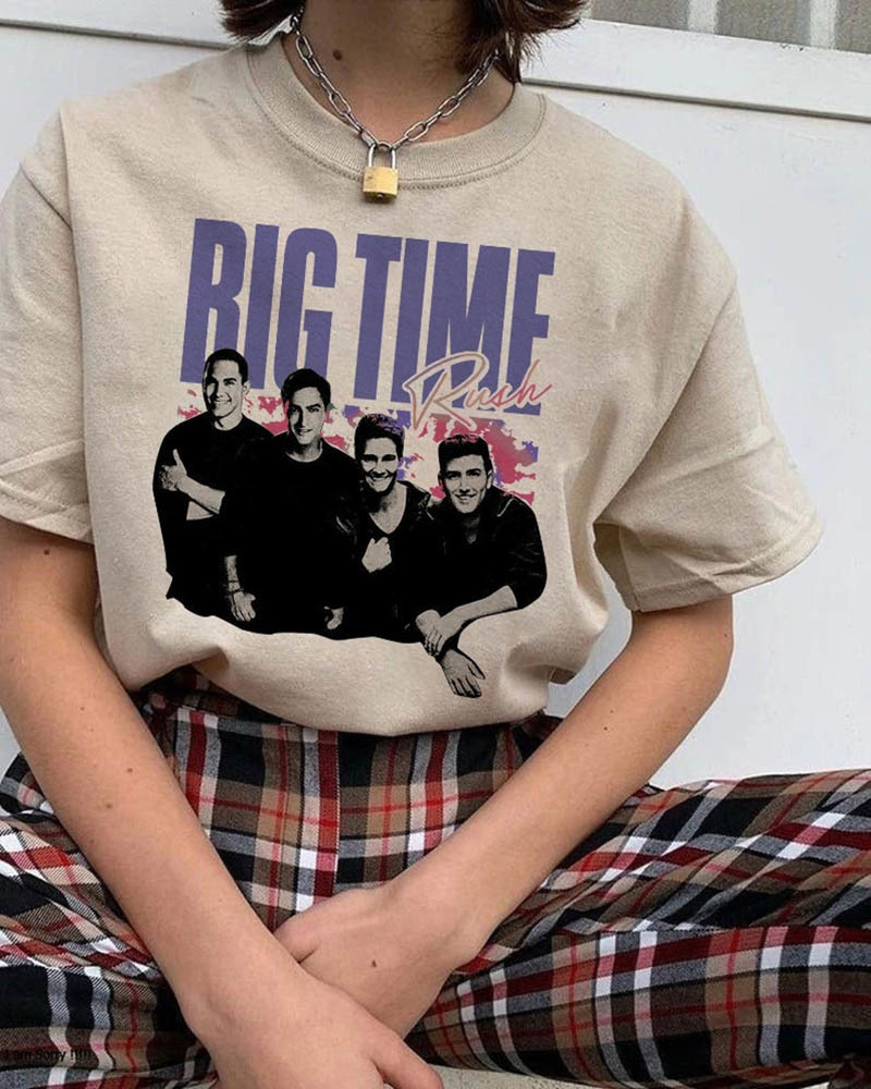 Vintage Big Time Rush Band Shirt, Music Trendy Sweater Crewneck