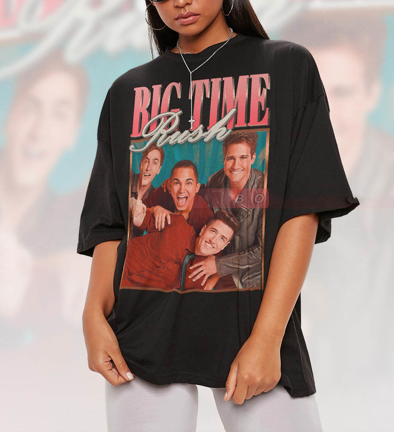 Retro Big Time Shirt, Big Time Rush Forever Tour Unisex T-Shirt Crewneck