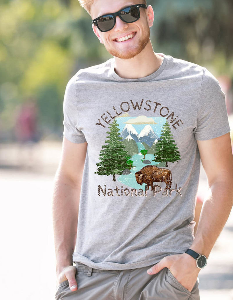 Yellowstone National Park Vintage Shirt For Camper