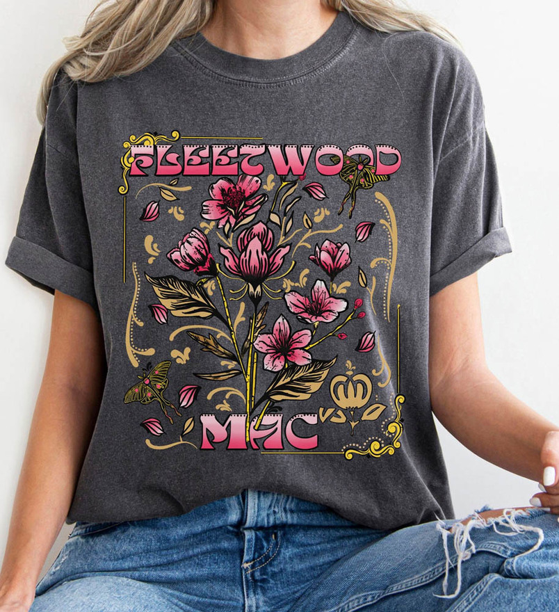 Fleetwood Mac Vintage Shirt, Floral Retro Unisex Hoodie Sweater