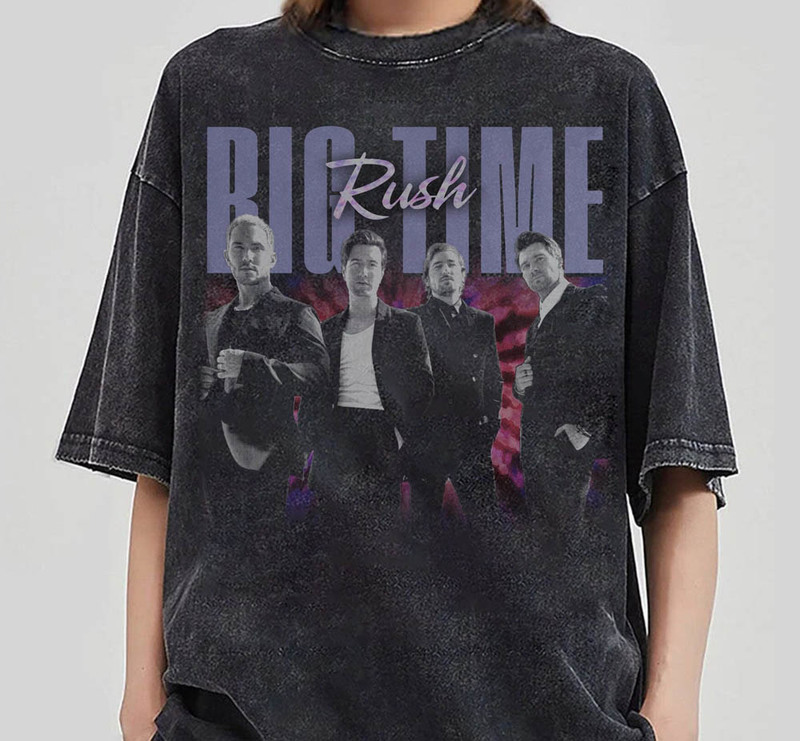 Big Time Rush Comfort Shirt, Trendy Music Tour 2023 Tee Tops Short Sleeve