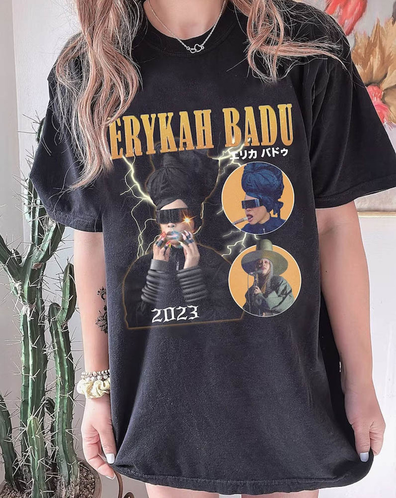 Erykah Badu Trendy Shirt, Erykah Badu Japan Unisex T-Shirt Crewneck