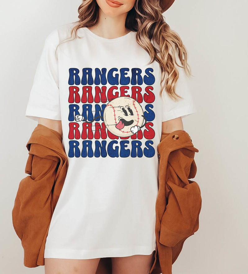 Retro Style Rangers Baseball Shirt, Texas Baseball Unisex T-Shirt Tee Tops