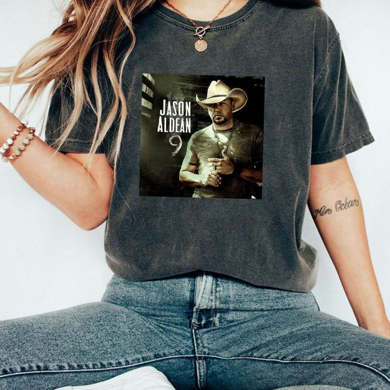 Album 9 Jason Aldean Shirt, Highway Desperado Tour 2023 Tee Tops Long Sleeve