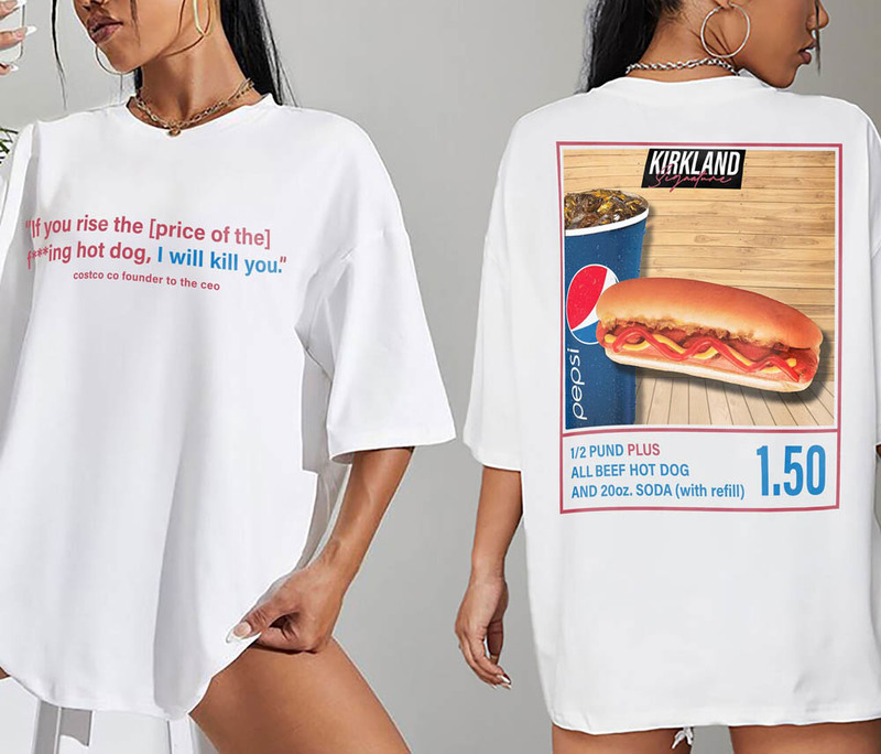 Costco Hotdog Retro Shirt, Limited Hot Dog Slut Unisex T-Shirt Crewneck