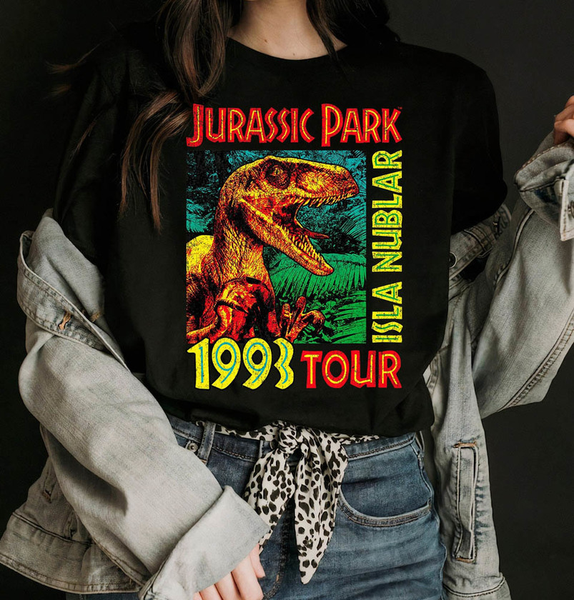 Jurassic Park Isla Nublar 1993 Tour Shirt, Jurassic Park Tee Tops Unisex T-Shirt