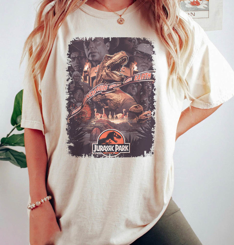 Vintage Jurassic Park Shirt, Jurassic World Tour Crewneck Unisex Hoodie