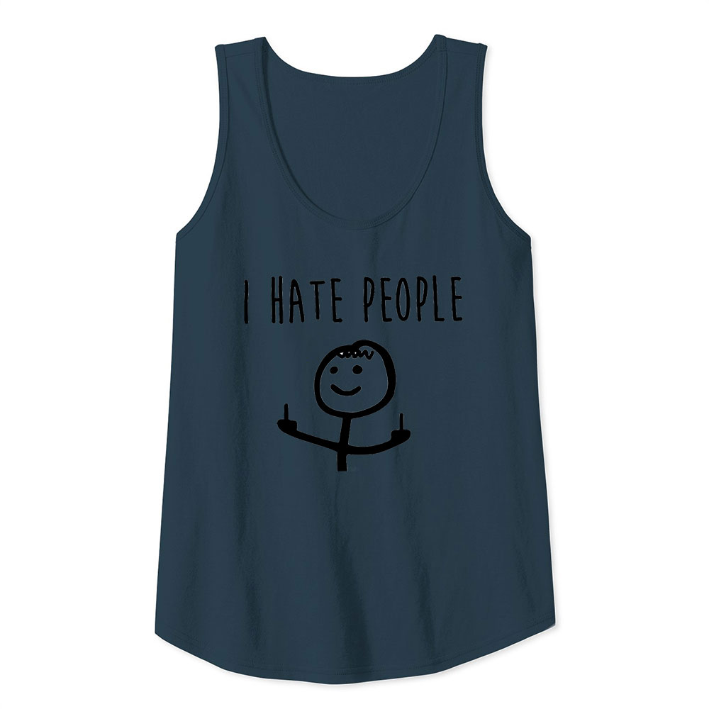 High-Quality I Hate People Tank Top To Give Gift