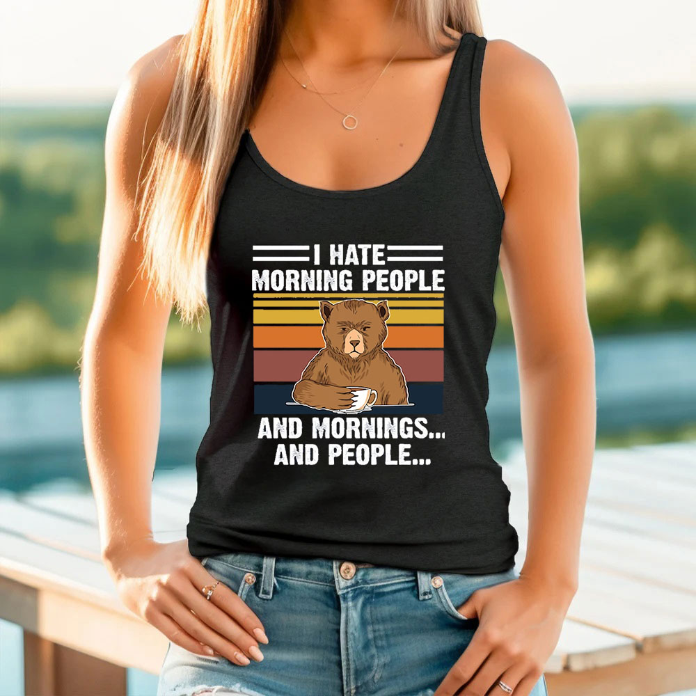 Casual Cool I Hate People Tank Top For Your Collection
