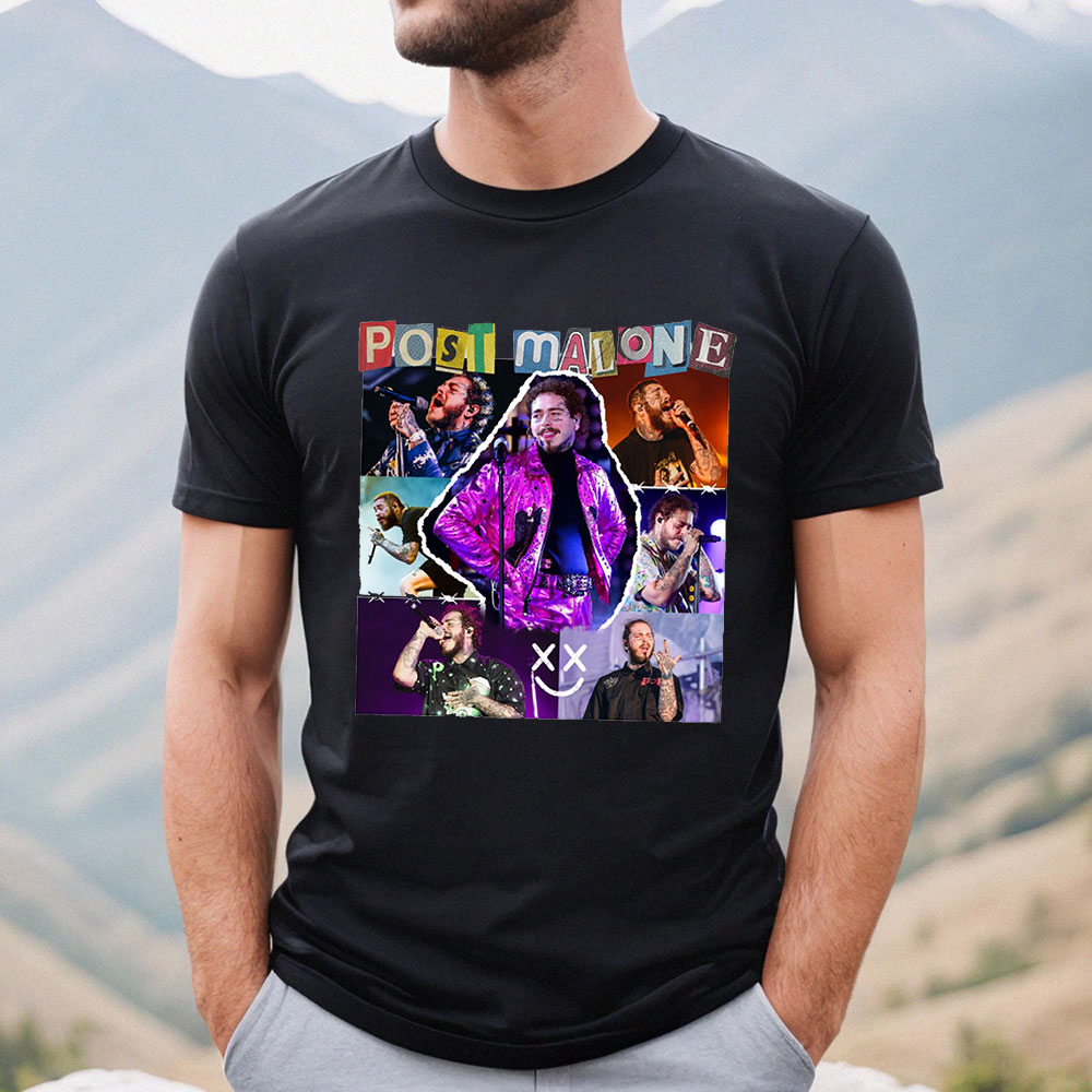 Vintage Post Malone Tour Shirt For Music Concert 2023