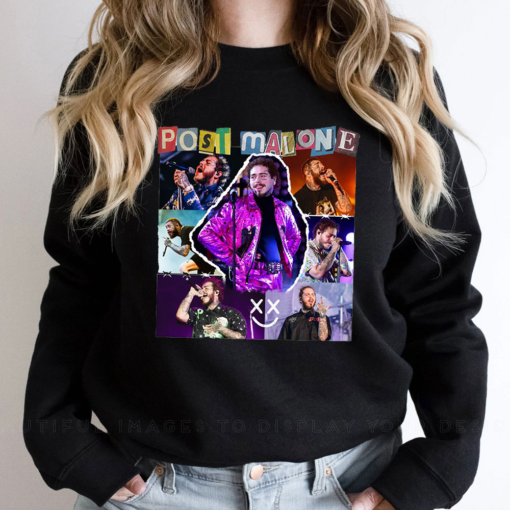 Vintage Post Malone Tour Sweatshirt For Music Concert 2023