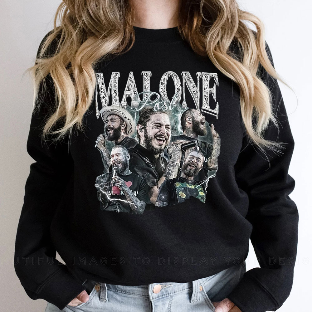Fashion-Forward Post Malone Tour Sweatshirt For Rapper Concert