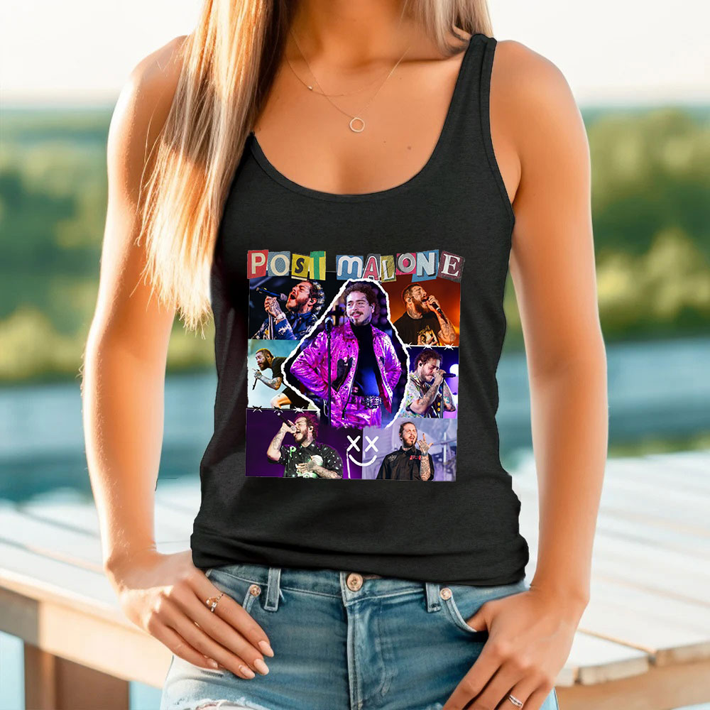 Vintage Post Malone Tour Tank Top For Music Concert 2023