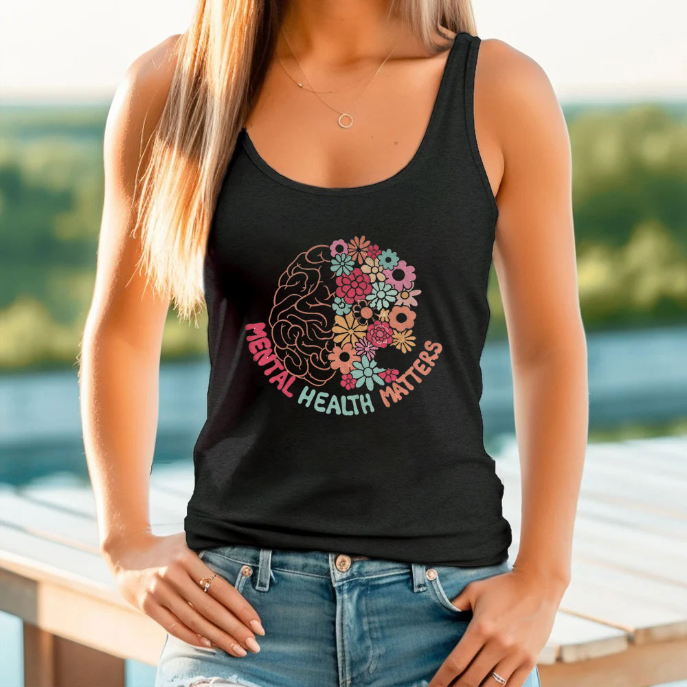 Simple Self Love Mental Health Matters Tank Top To Clothes Happiness