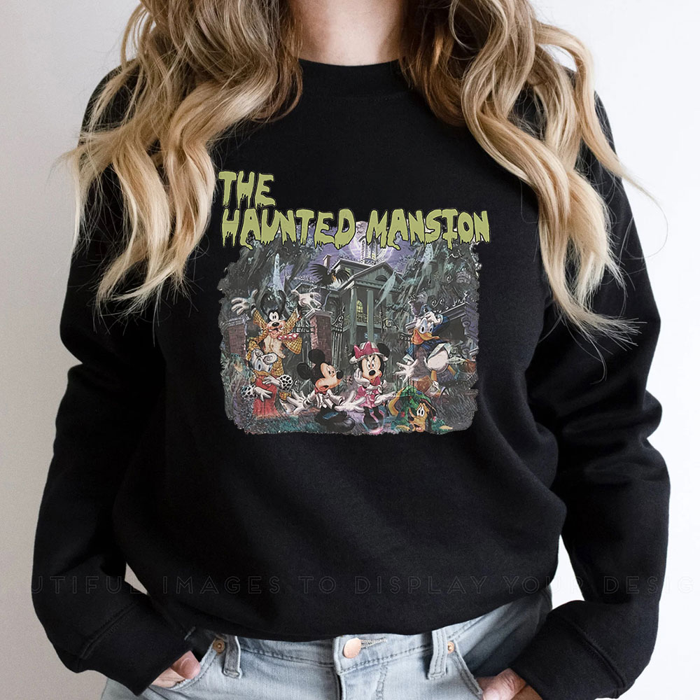 Halloween The Haunted Mansion Comic Sweatshirt