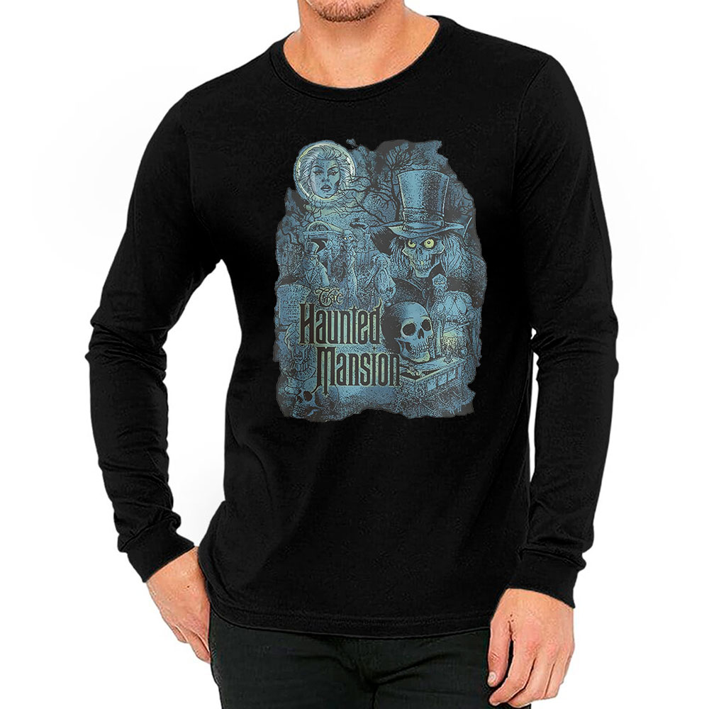 The Haunted Mansion Retro Comic Long Sleeve