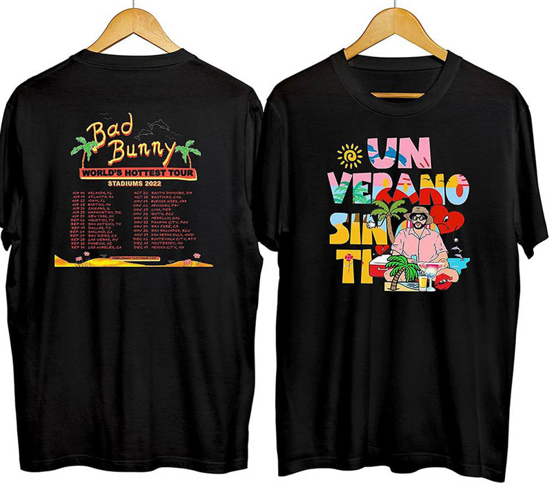 Un Verano Sin Ti Bad Bunny World's Hottest Tour Stadiums Shirt