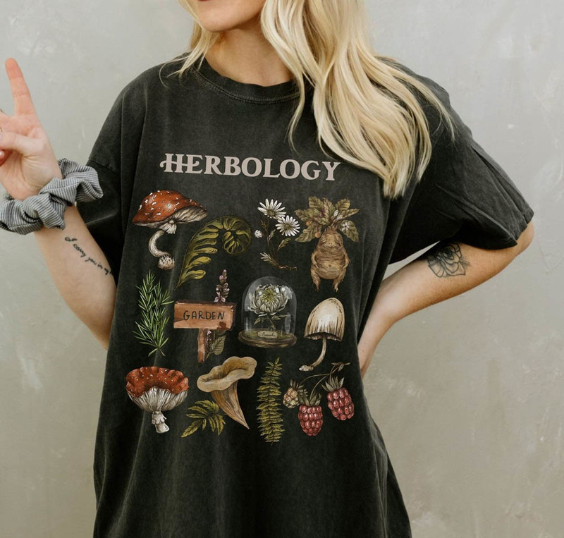 Harry Potter Herbology Book Nerd Magic Bookworm Shirt