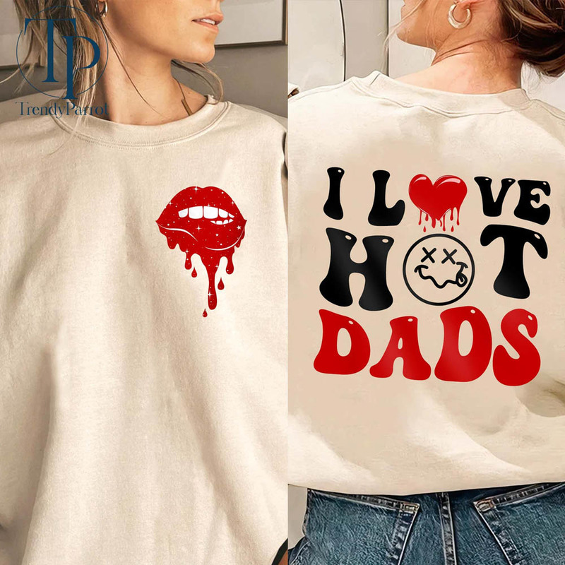 I Love Hot Dad Cool Wife Funny Shirt