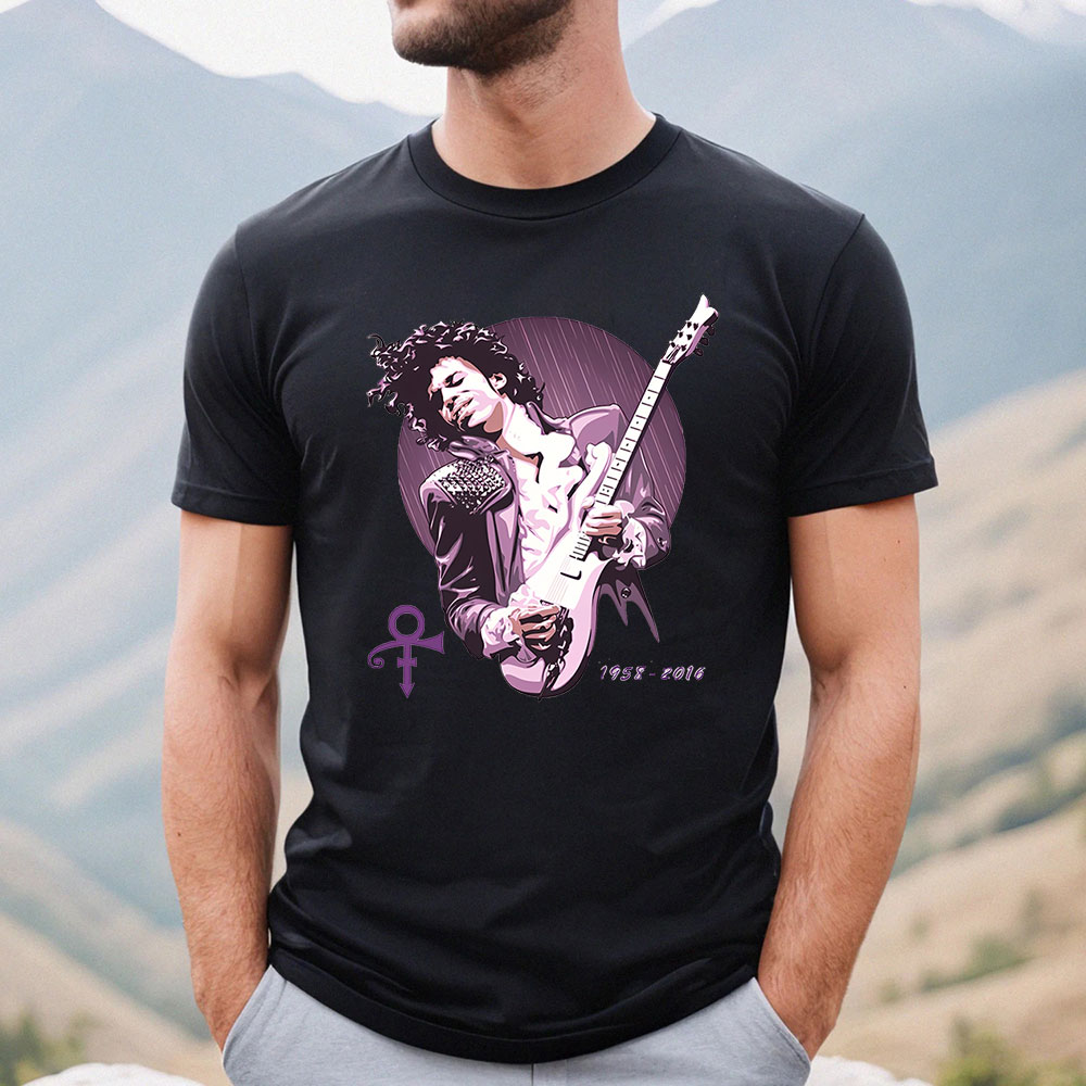 Retro Prince Purple Rain Graphic T Shirt For Fan