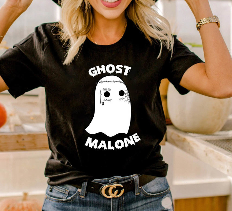 Scary Ghost Malone Spooky Halloween Shirt